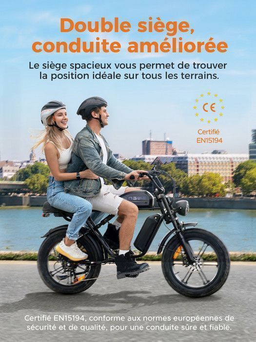 Vélo électrique - ENGWE - M1 - Batterie 48V 15,6Ah - Autonomie 90 km - Tout suspendu