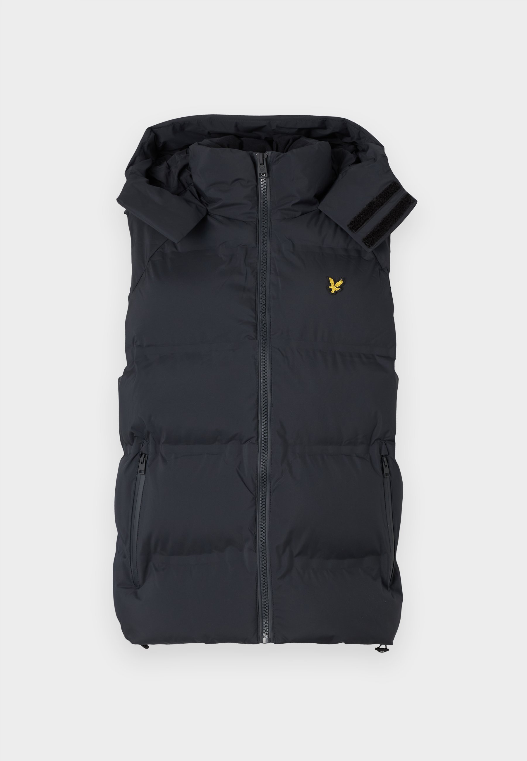 Lyle & Scott gelaste gewatteerde vest - Git - gitzwart
