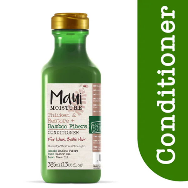 Balsam de îngrijire cu fibră de bambus Maui Moisture Thicken & Restore+