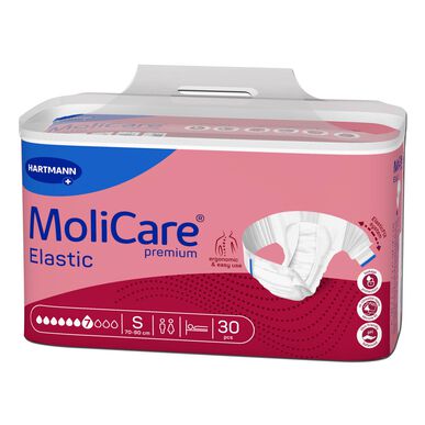 Molicare-inkontinenssivaipat 7 tippaa, joustavat S-muovit 30 kpl 30 kpl