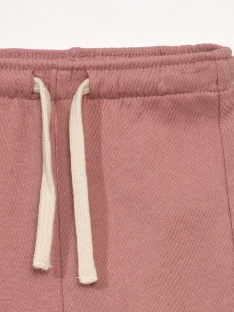 Joggingbroek van French Terry - ROZE