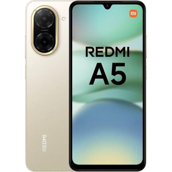 Smartphone Xiaomi Redmi A5 64 Go Gold (versión francesa) + Auriculares inalámbricos Xiaomi Redmi Buds 4 Lite (negros)