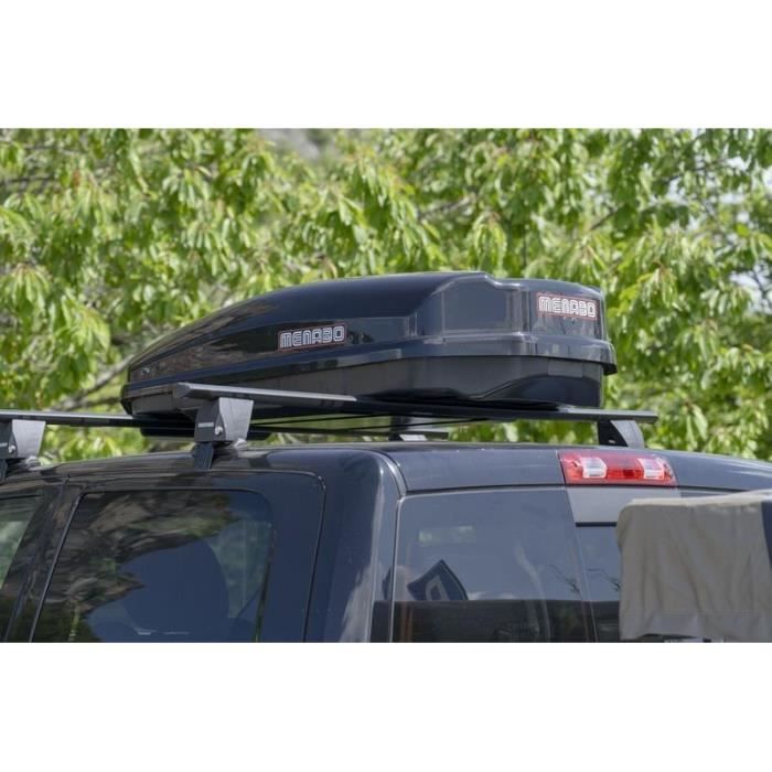 Cofre de techo MENABO SATELLITE 330 330L, negro brillante