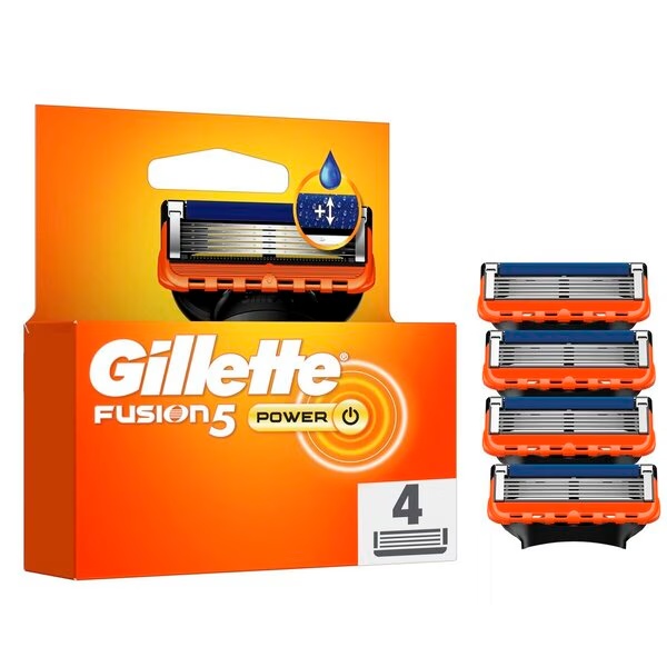 „Gillette Fusion5 Power“ skutimosi peiliukai<br>4 vnt.