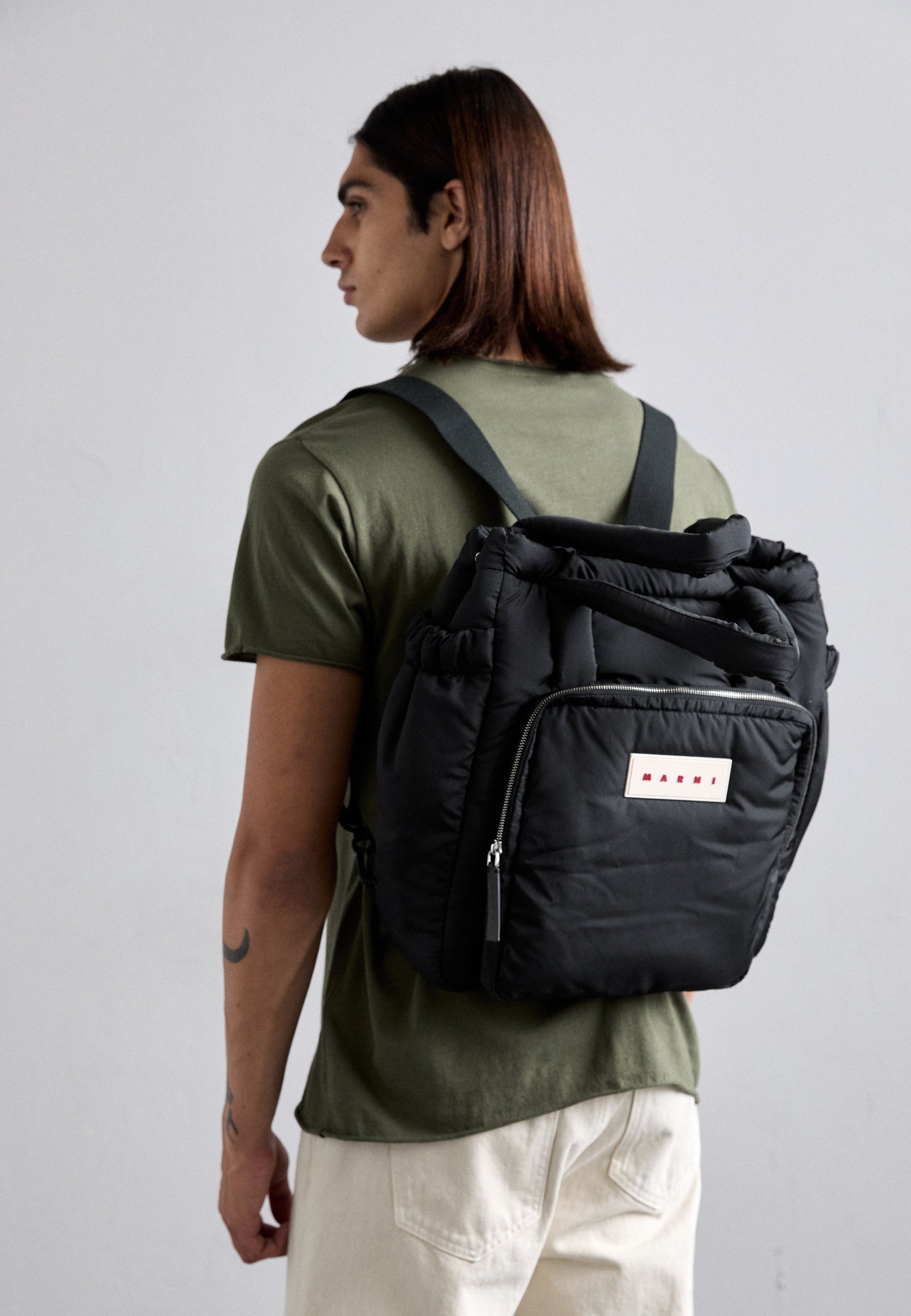 Marni TOTE PUFFY UNISEX - Tote bag - zwart