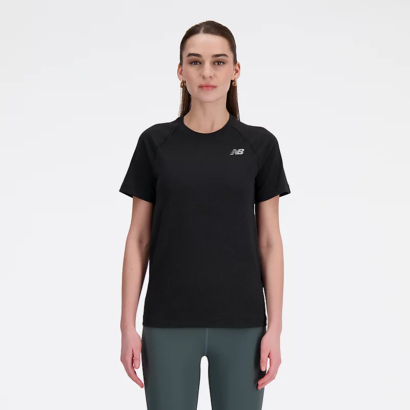 Damen-Strickshirt in schmaler Passform – SCHWARZ MELANGE