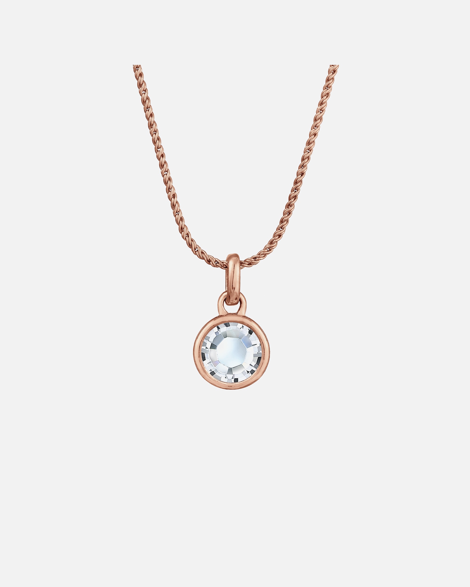 Elli Femmes pendentif solitaire cordon avec cristal en argent sterling 925