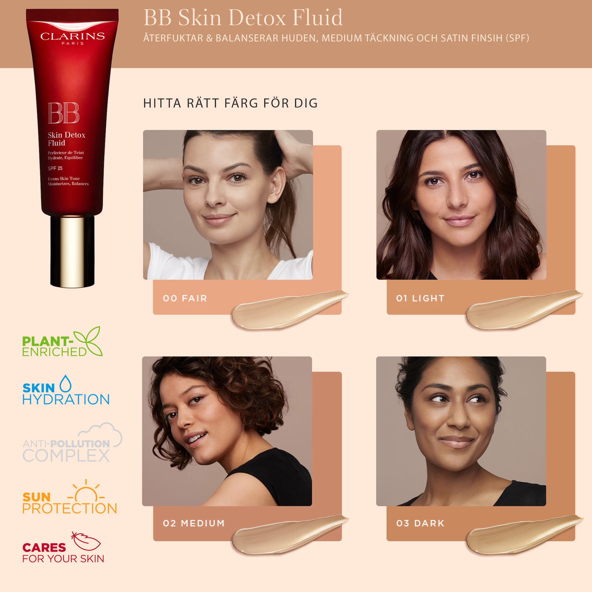 Fluid Detox BB SPF25 01 Light - Clarins