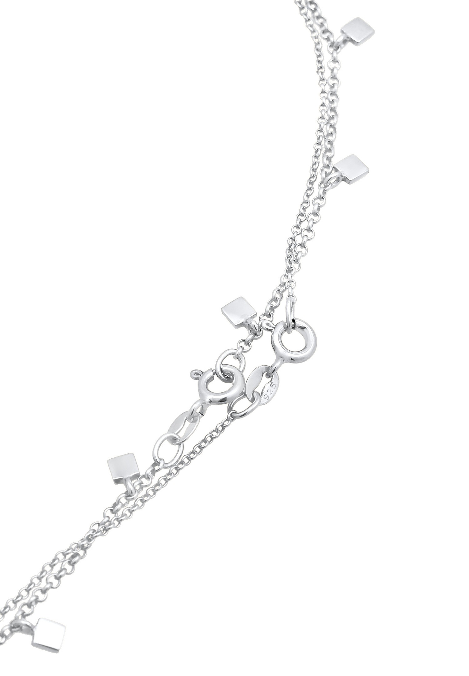 Elli Femmes Ensemble Choker Couches Plaquette Look Géo en Argent Sterling 925