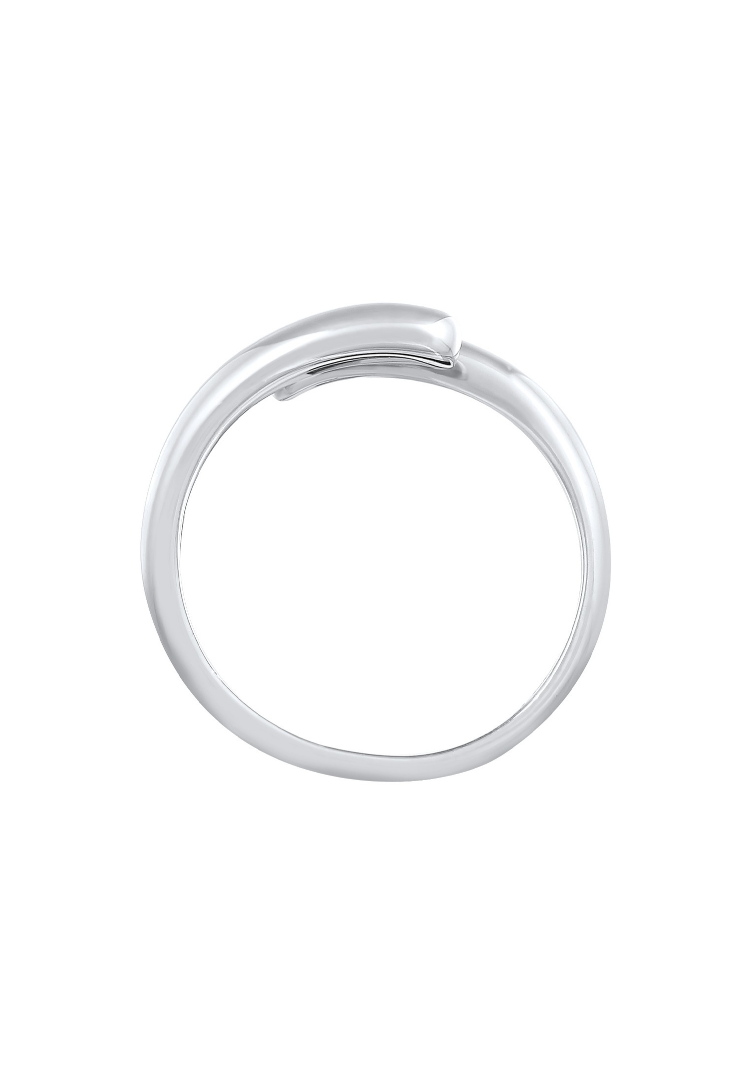 Elli Bague enveloppante pour femmes Délicatesse de la blogueuse tendance basique en argent sterling 925