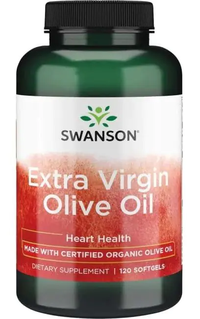 Swanson Extra Virgin Olive Oil Olej z oliwy Kapsułki
