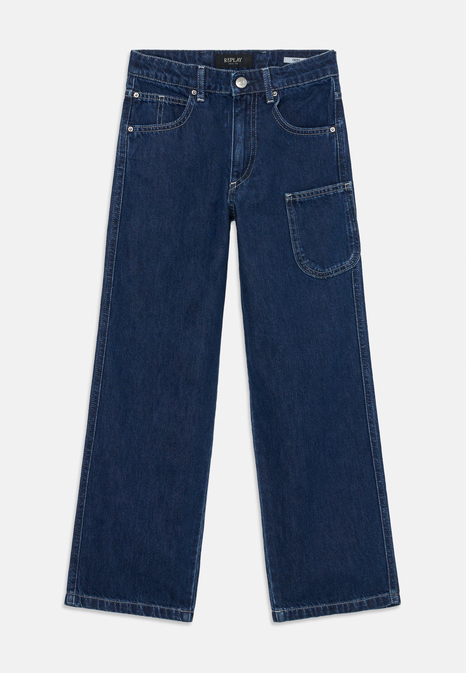 Replay CRIPY - Jean coupe décontractée - bleu moyen