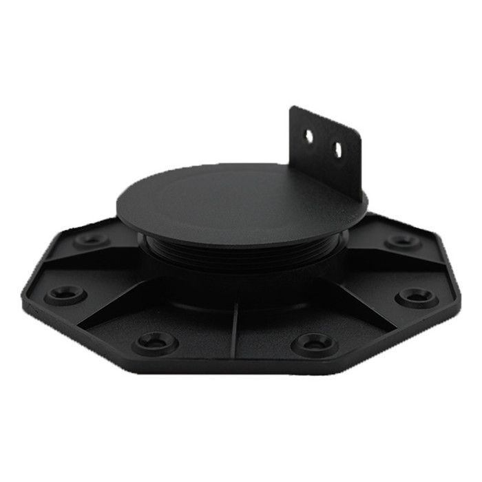 Verpakking van 50 voetstukken 18-30 mm voor houten en composiet terrasplanken - L: 148 mm - B: 148 mm - Zwart