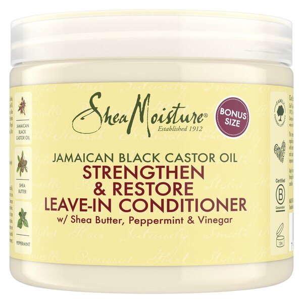 SheaMoisture Μαλακτική Κρέμα Ξέπλυμας με Μαύρο Καστορέλαιο Τζαμάικας για Ενδυνάμωση & Επανόρθωση<br>431ml