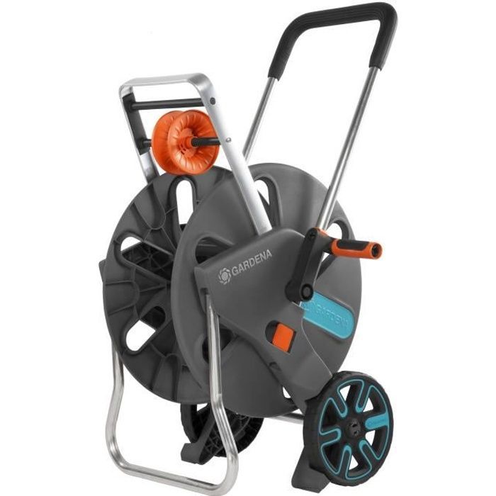Enrollador de manguera GARDENA CleverRoll L con ruedas - Ideal para jardines grandes - 5 años de garantía