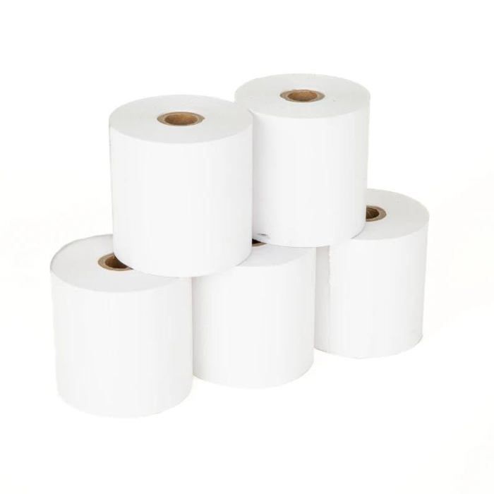 Rotoli di carta A6 - unifilati - Confezione da 5 - 57x57 mm - Multicolore - Non patinata - Carta per computer