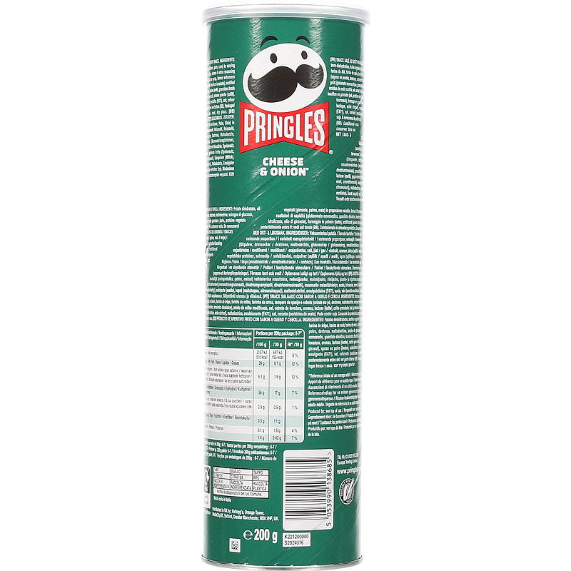Pringles Pringles 200 g, ost og løk