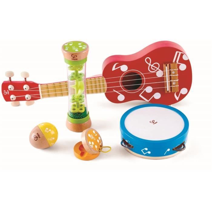 Musical Instruments - HAPE - Mini Hape Band Set - Red - For children aged 3 to 6 years - Indoor