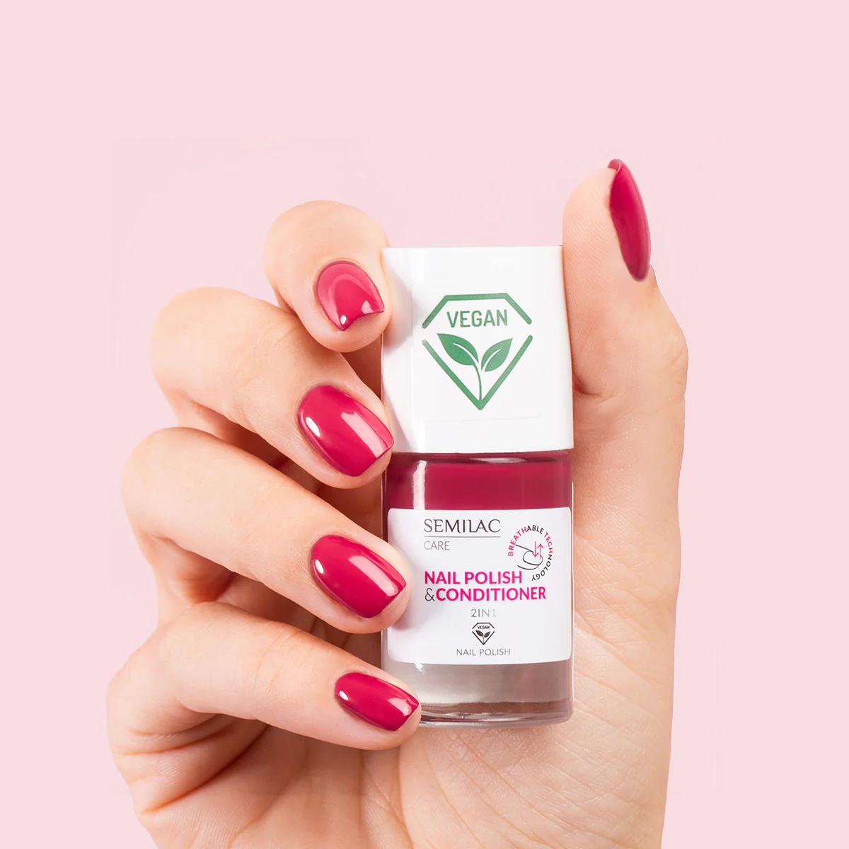 Nail Polish BREATHable TECHnology Nail Polish & Conditioner 2in1 - Smalto