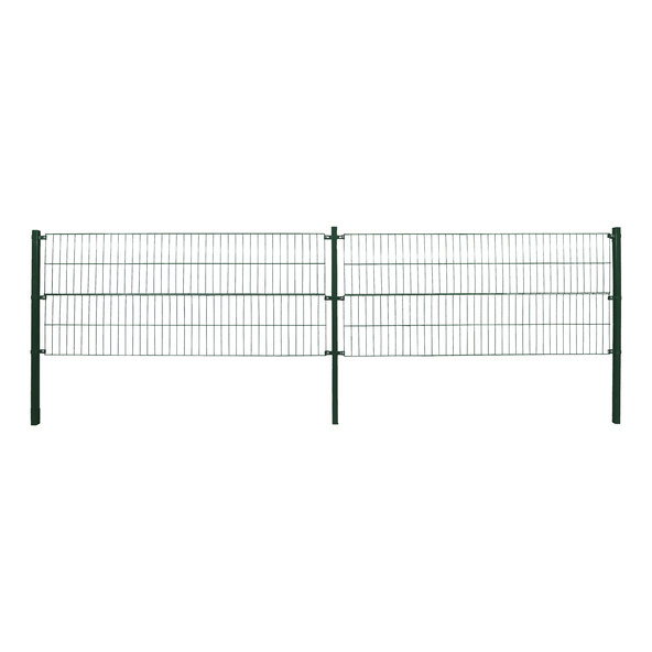 Modulair afrasteringssysteem, dubbeldraadse afrastering MORATA, groen, 160 cm x 10 m