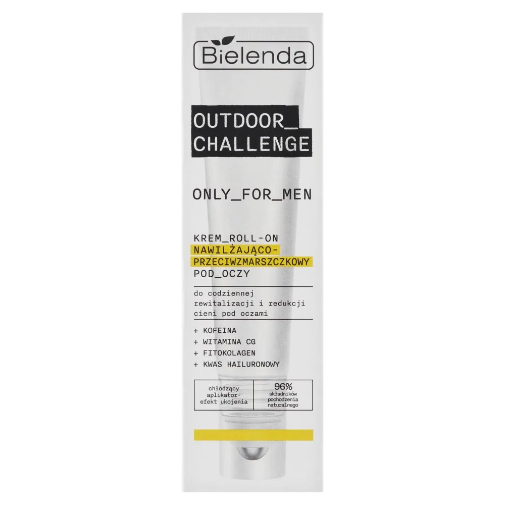 Bielenda Only For Men Outdoor Challenge Krem roll-on nawilżająco-przeciwzmarszczkowy pod oczy