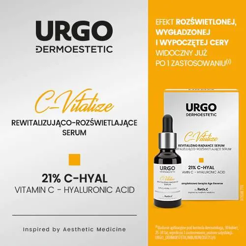 Urgo Dermoestetic C-Vitalize Rewitalizująco-Rozświetlające serum