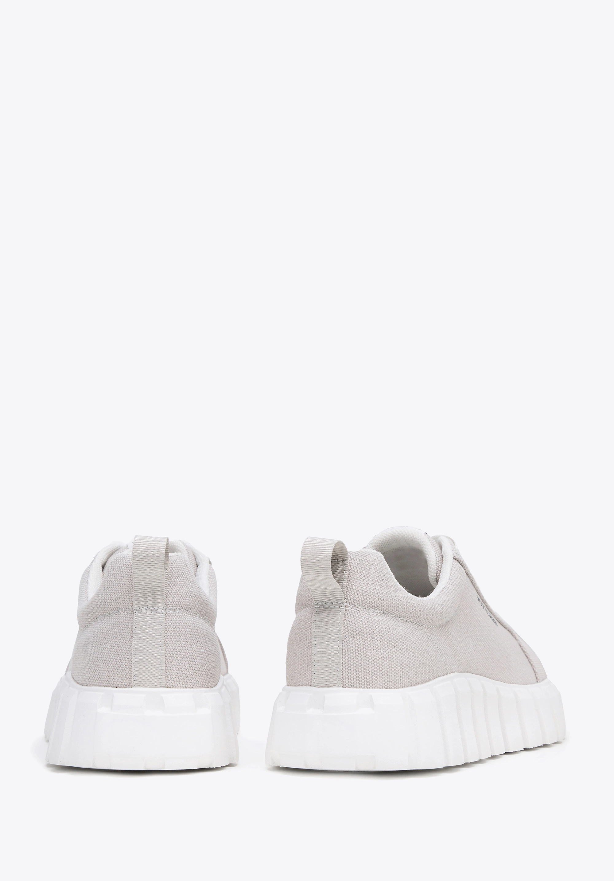 Damskie sneakersy na platformie szare