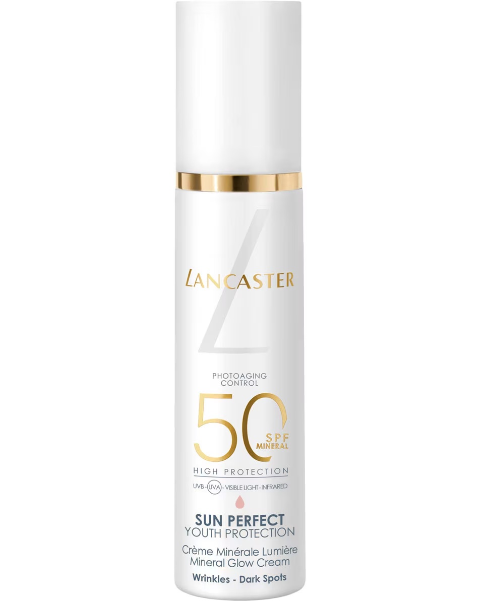 LANCASTER Sun Perfect minerālu mirdzuma krēms SPF50