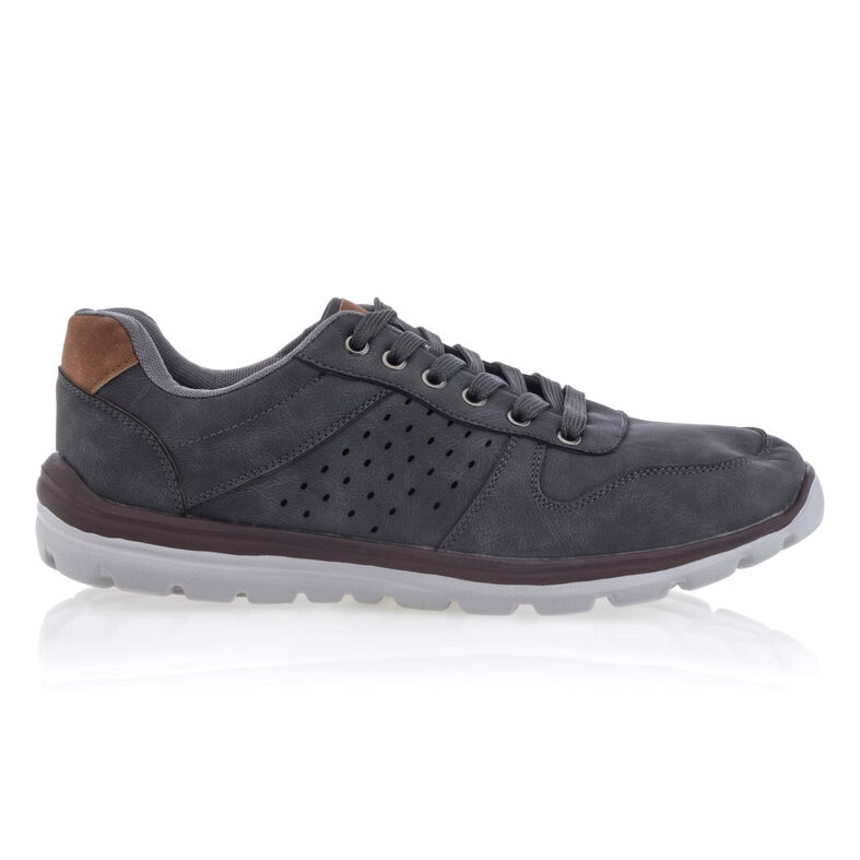 Graue Herren-Komfortschuhe