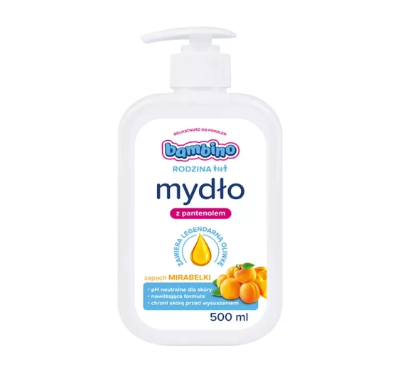 Bambino Rodzina mydło z pantenolem Mirabelka 500 ml