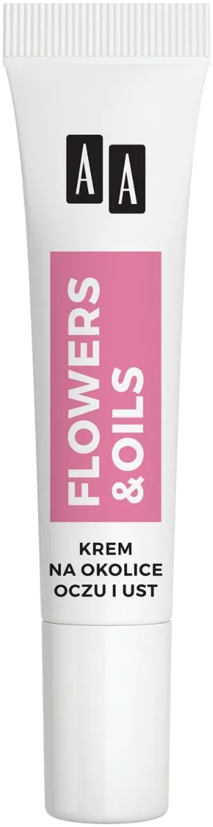 AA Flowers & Oils 75+ Odbudowa Krem Przeciwzmarszczkowy na Okolice oczu i ust