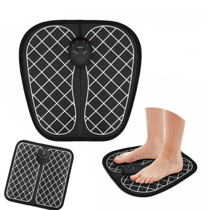 Electric EMS Foot Massager ABS Physiotherapy Revitalizing Pedicure Foot Vibrator Wireless Feet Muscle Stimulator Unisex