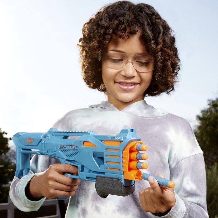 Nerf Elite 2.0 Tetrad Qs-4 Nerf Blaster Speelgoed