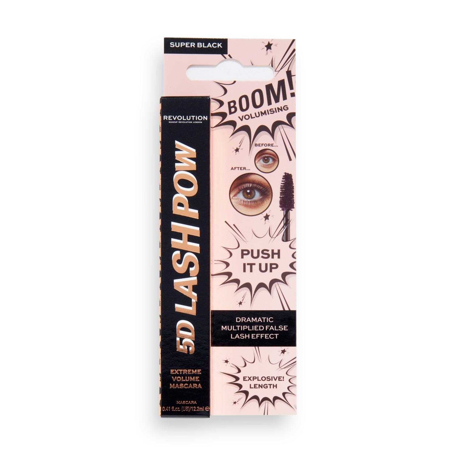 Revolution Mascara 5D skropstu tuša ar pūderi - 12,2 ml