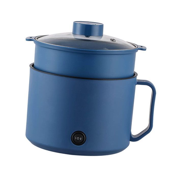 SURENHAP Mini marmite électrique Marmite électrique electromenager multifonction Panier vapeur RoyalBlue et Food Stuming Panier