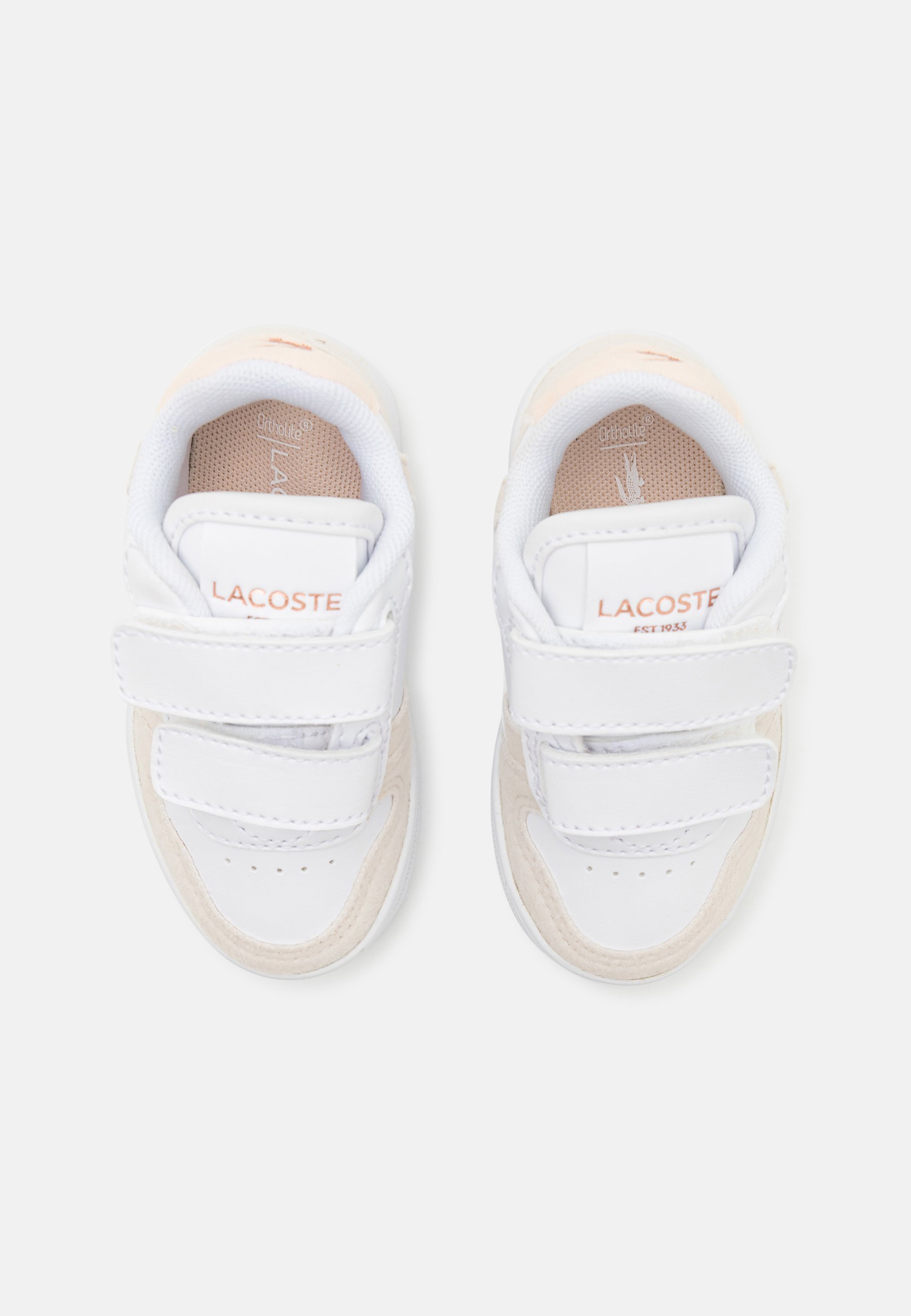 Lacoste T-CLIP SET INFANT COURT UNISEX - Scarpine per neonati - bianco/rosa chiaro