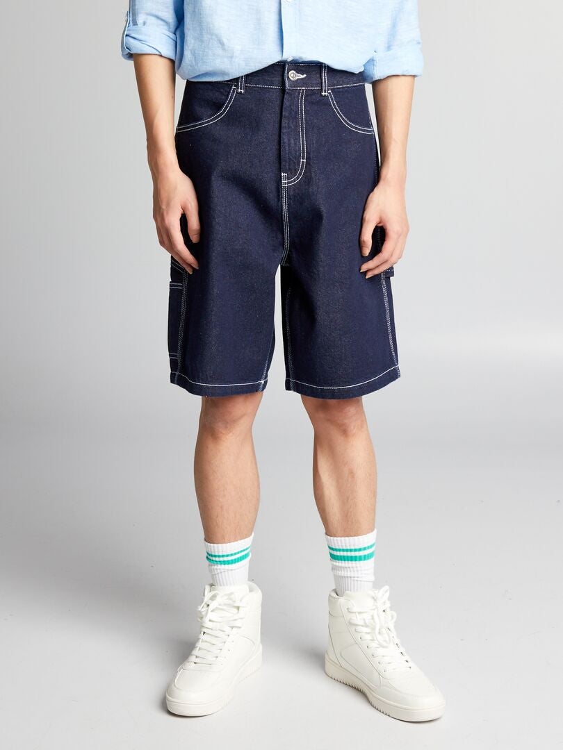 Szorty bermudy w jeansach - NIEBIESKIE
