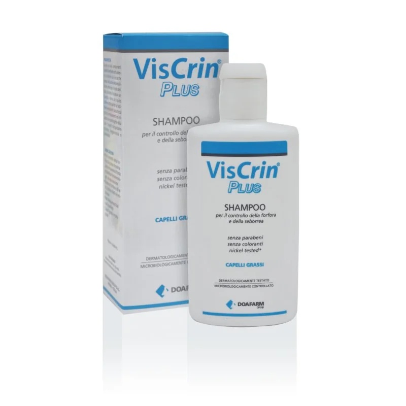 DOAFARM Viscrin Plus shampoo anticaspa para cabelos oleosos 200 ml
