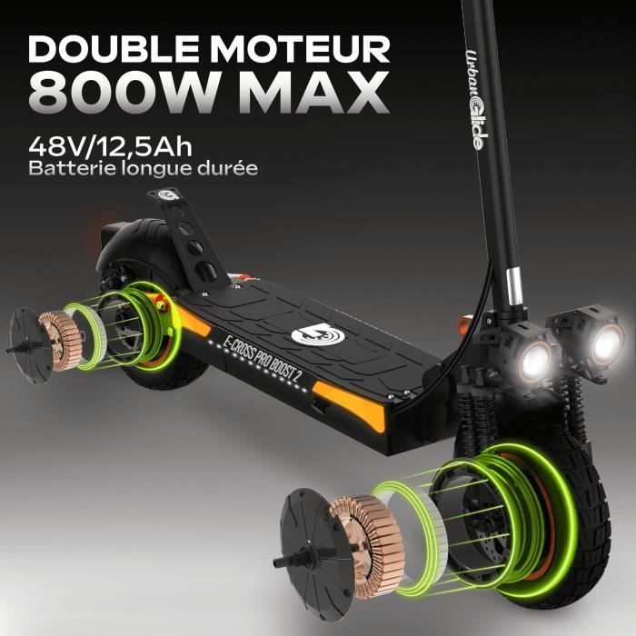 Trottinette électrique tout terrain - URBANGLIDE - ECROSS PRO BOOST 2 - 10