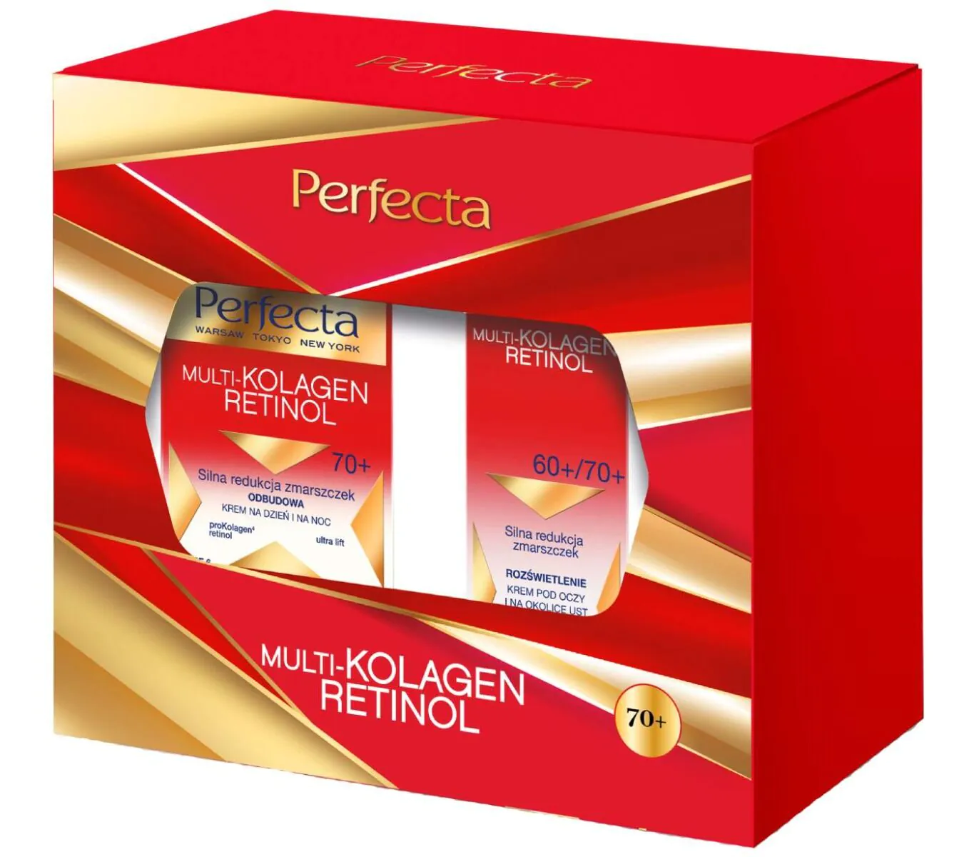 Perfecta Multi Kolagen Retinol Zestaw kosmetyków Krem do twarzy + Krem pod oczy
