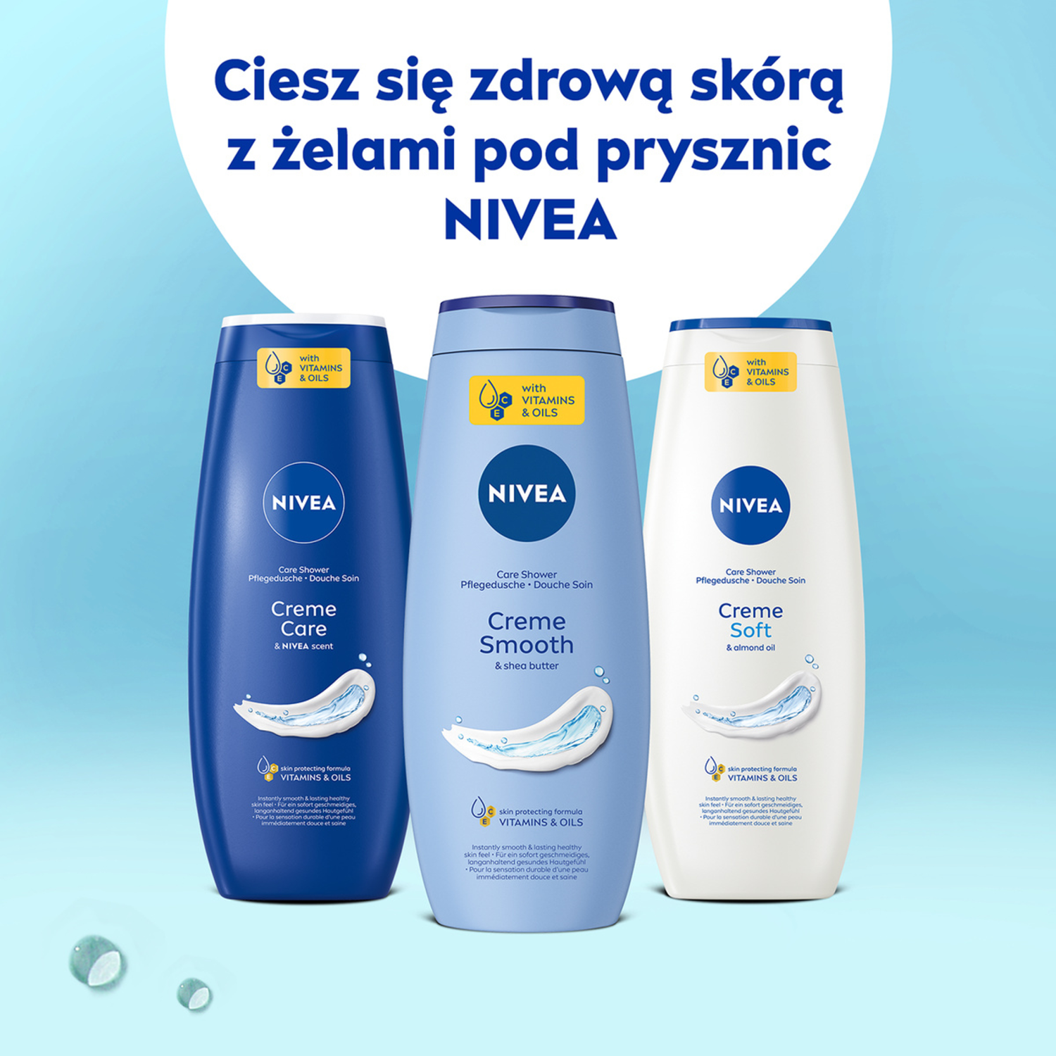 Gel de duș Nivea 500ml Creme Smooth