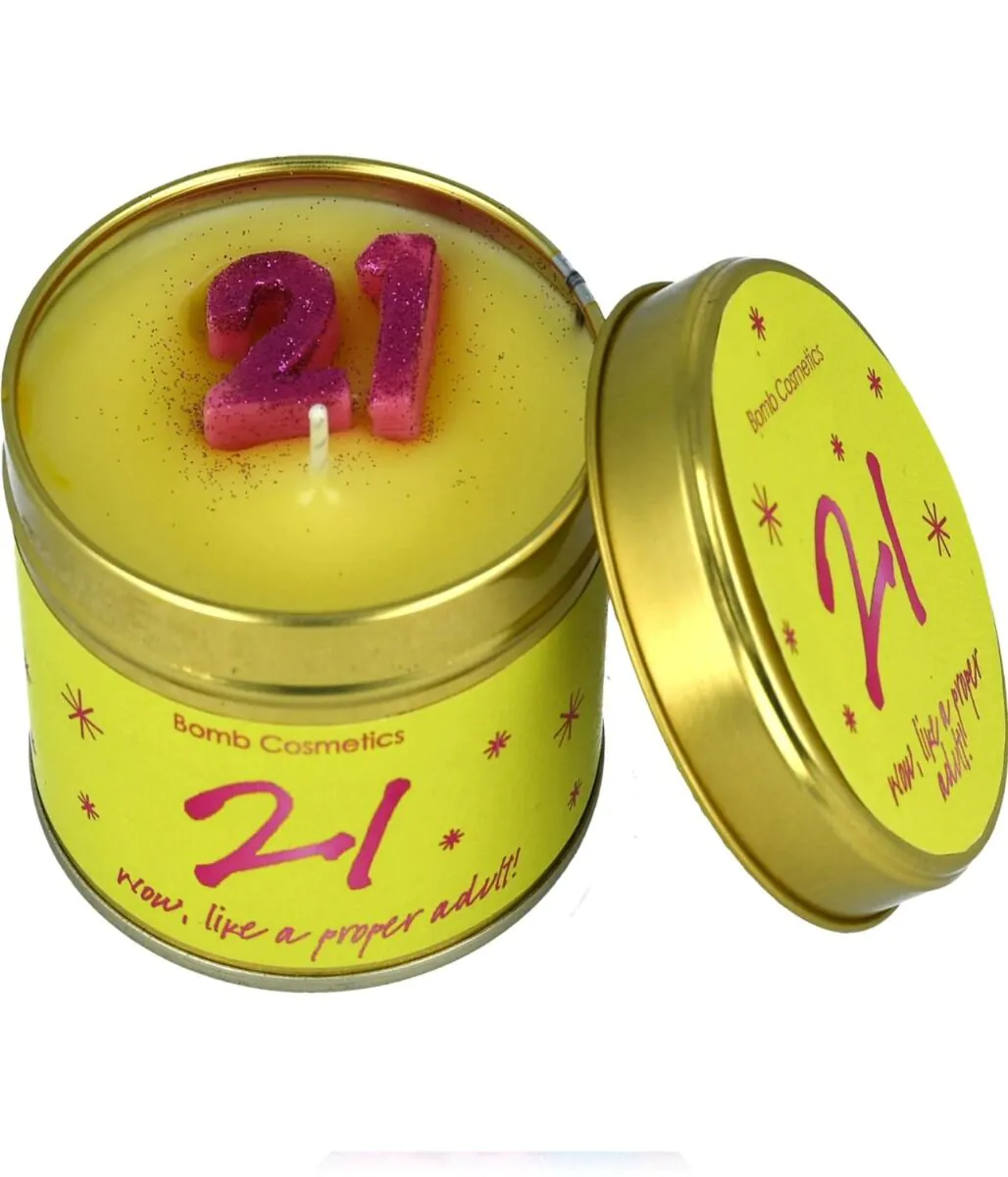 Bomb Cosmetics Świeca Okolicznościowa 21 Birthday