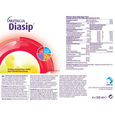 Diasip vaniljesmak 4 x 200 ml