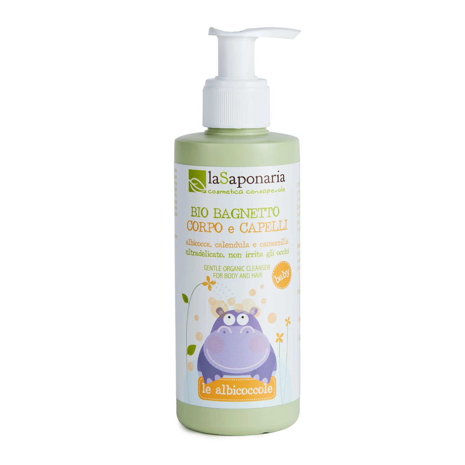 Le Albicoccole Bio bagnetto corpo e capelli - Bagno e Doccia, Trattamento Bebè, Prodotti per Bambini