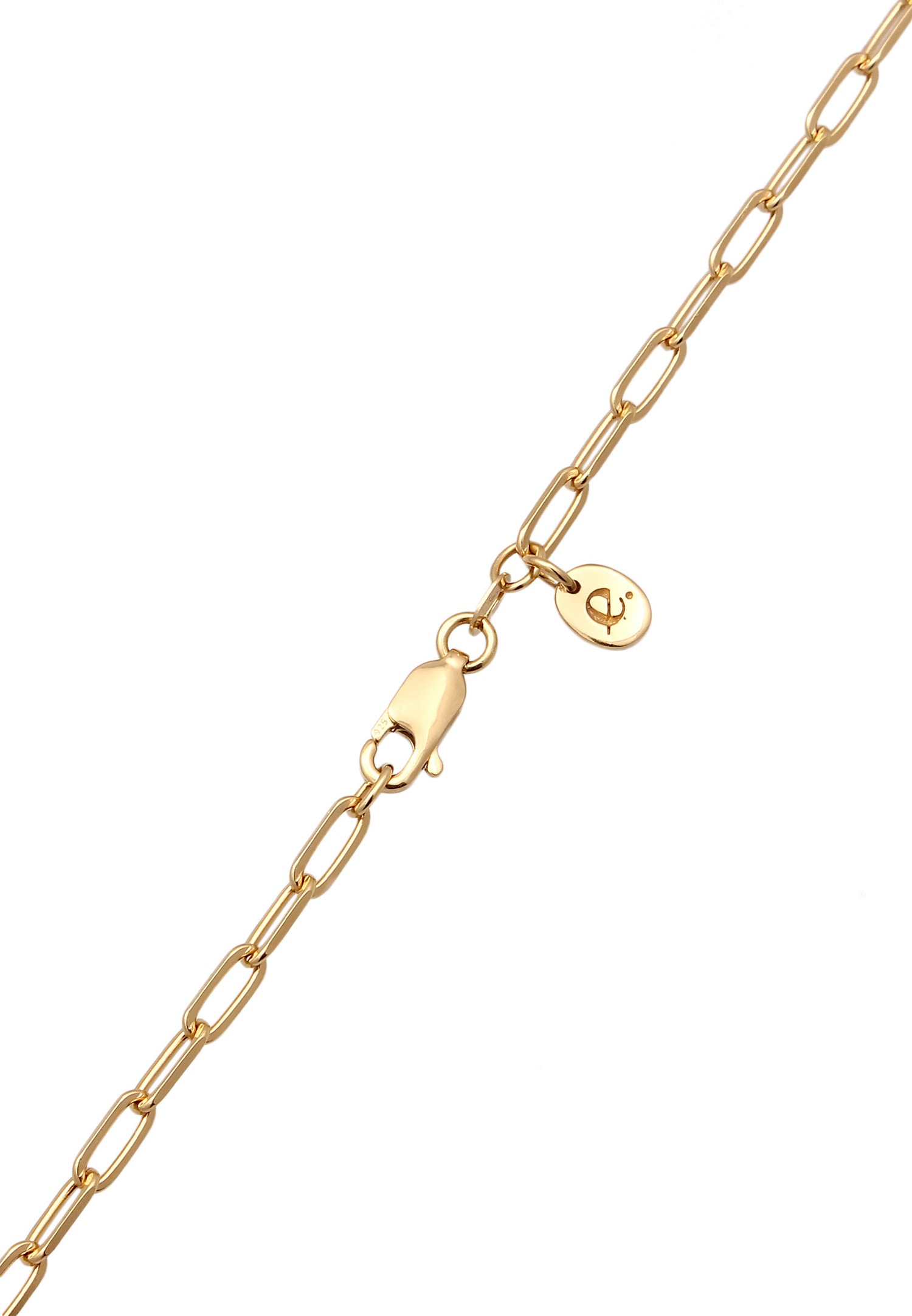 Elli PREMIUM Elli PREMIUM Collier avec Pierre Femmes Pendentif Goutte Quartz Vert Zirconium Marquise Blanc 925 Argent Sterling Doré Fête / Nouvel An Or 42 cm
