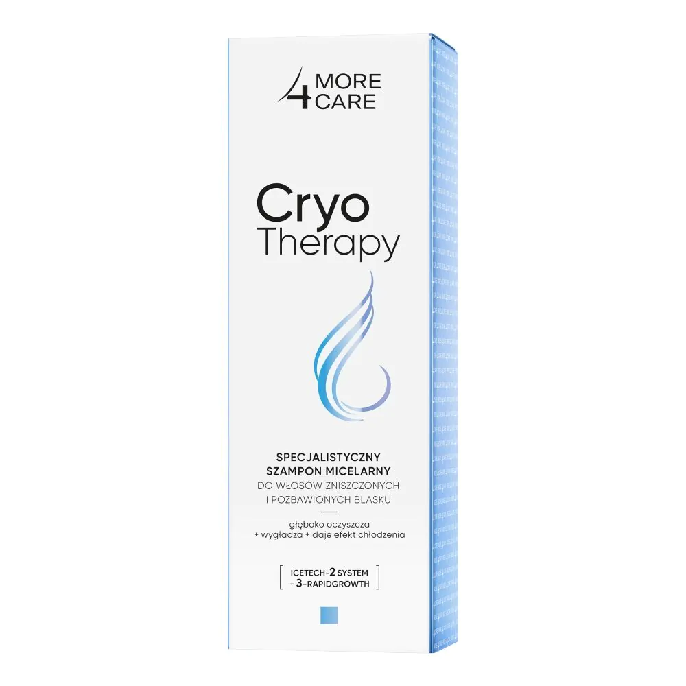 More4Care Cryotherapy Specjalistyczny Szampon micelarny do włosów zniszczonych i pozbawionych blas