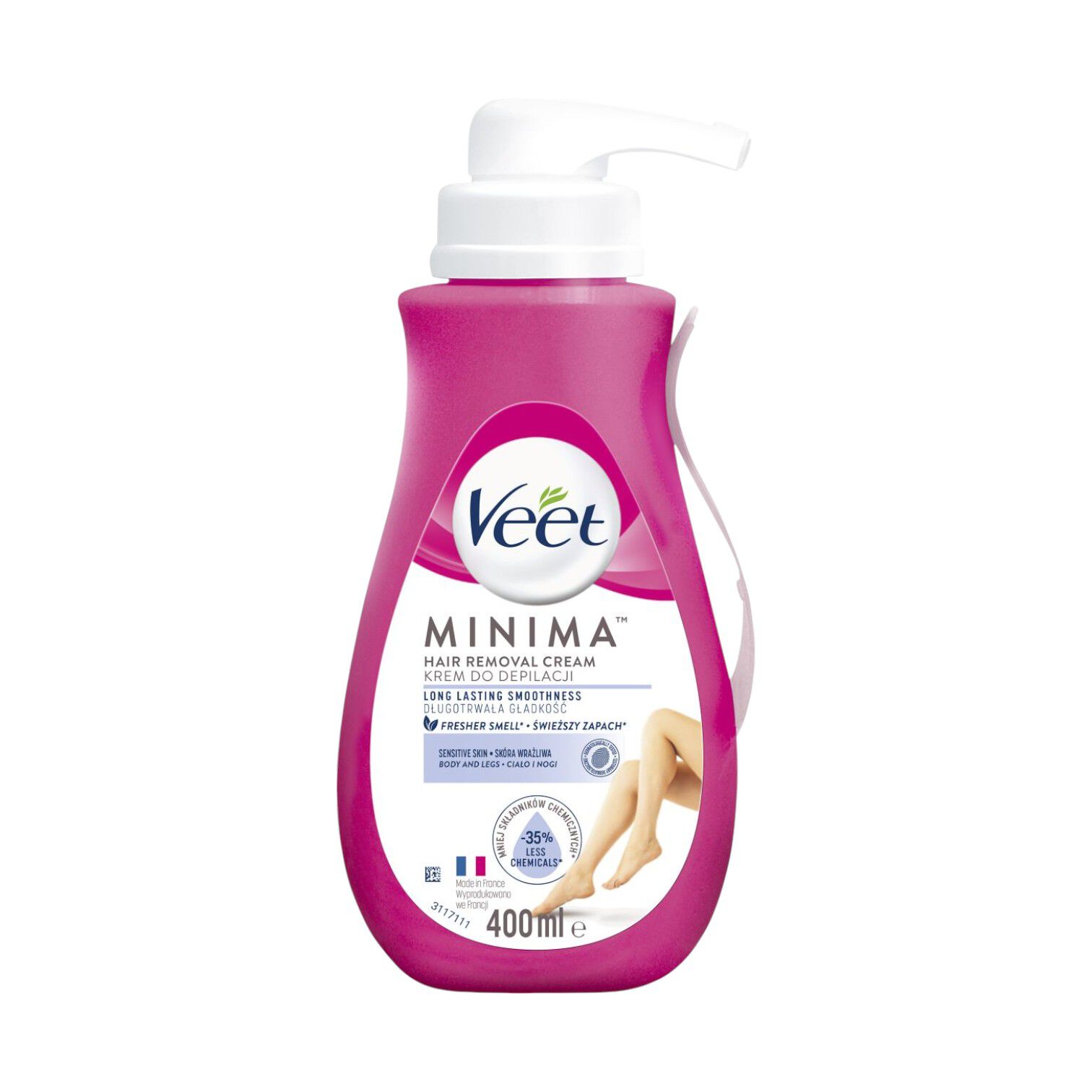 Veet hårborttagningskräm för känslig hud för kvinnor 400 ml känslig hud