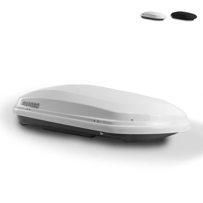 Coffre de toit rigide universel MENABO Diamond - Blanc - 500 litres