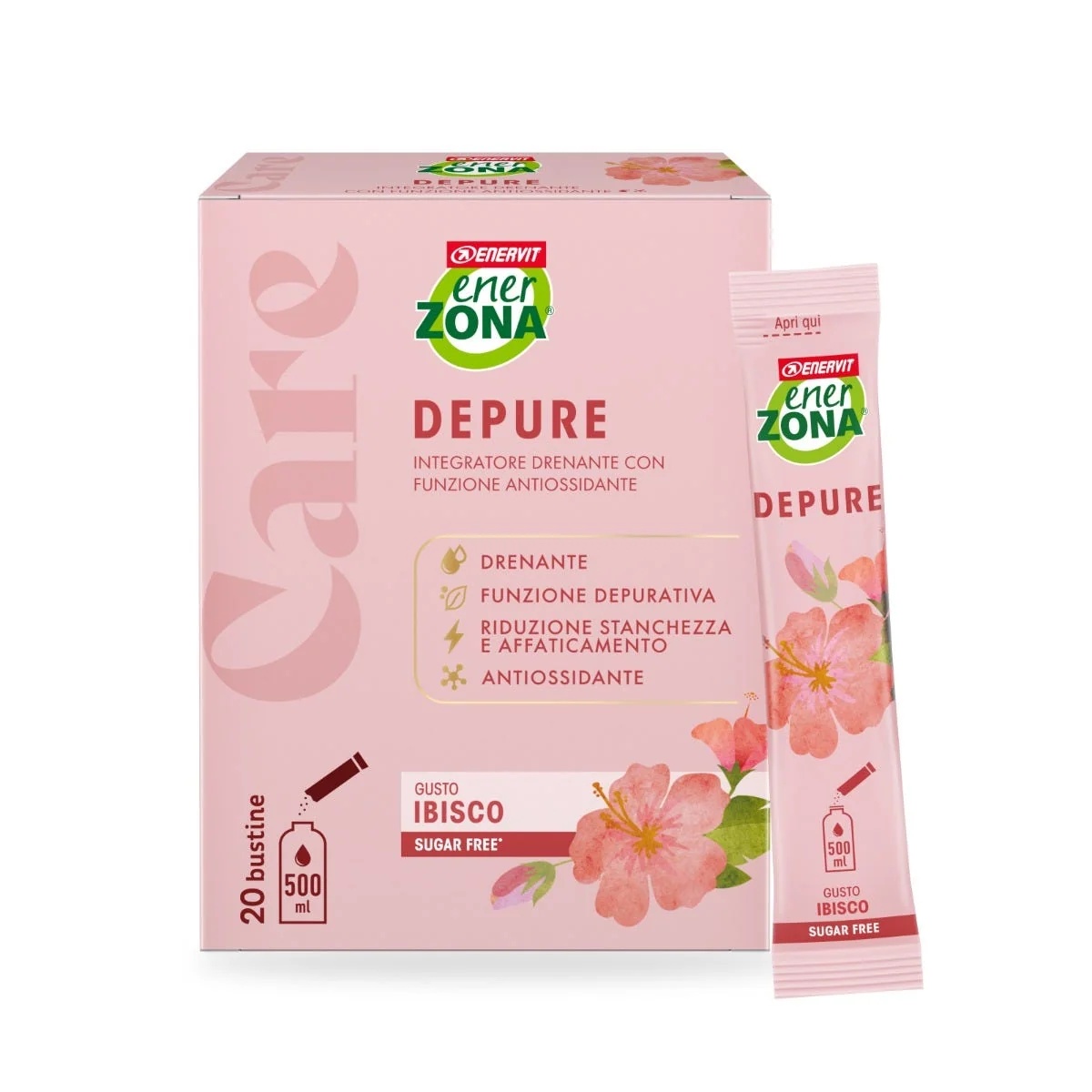 ENERVIT Enerzona Care Depure Hibiscus 20 drainagezakken