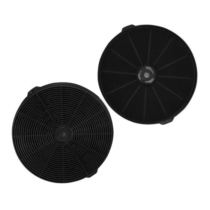 Lot de 2 filtres à charbon de rechange pour hotte TopStrong 187 mm modèle -- tv1360/eutt0660/wh0460